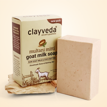 Clayveda Goat Milk Multani Mitti Soap (125 gms)