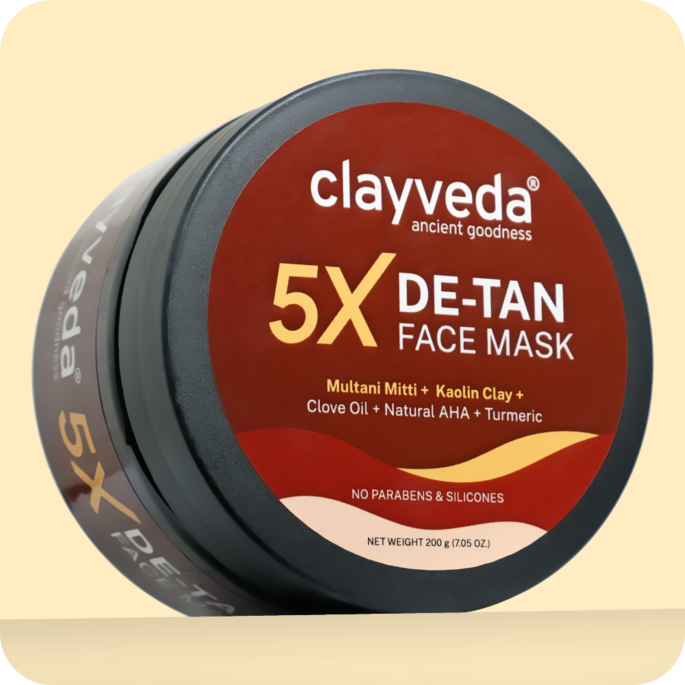 Clayveda 5X De-tan Face Mask
