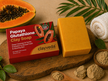 Papaya Glutathione Clay Soap (125 gms)