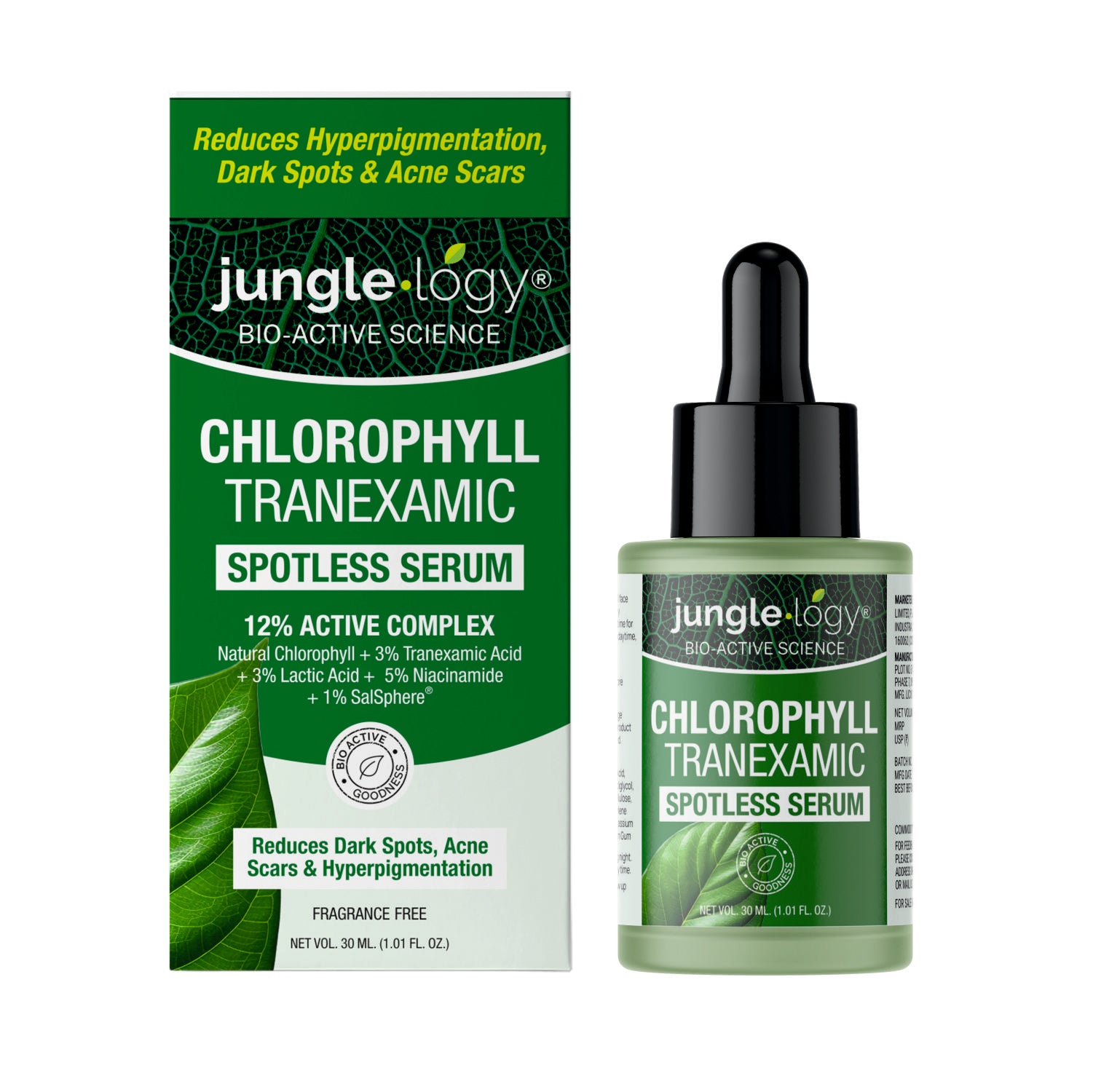 Junglelogy Chlorophyll Tranexamic Spotless Serum (30 ml)